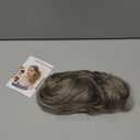 CJL HAIR Claw Clip Short Ponytail Hair Extensions DIY Bendable Metals Messy Bun Hair Piece for Wonen Wavy Curly Synthetic Fake Hairpieces Ash Grey