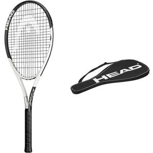HEAD Geo Speed Adult Tennis Racket - Pre-Strung Light Balance 27.5 Inch Racquet (4 3/8 in Grip, Black/White) HEAD Geo Speed Adult Tennis Racket - Pre-Strung Light Balance 27.5 Inch Racquet (4 3/8 in Grip, Black/White)