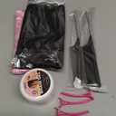 Extra Hold Braiding Kit - Smoothing Gel for Twists, Locs, Braids, Cornrows, High Shine Long Lasting Braid Mousse Foam, and Bonnet Tool (strawberry-14pcs)