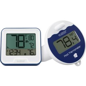 La Crosse Technology 331-09667-INT Wireless Pool Thermometer with Indoor LCD Display
