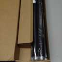 Zeerobee Curtain Rods for Windows 66 to 120, 1 Inch Adjustable Heavy Duty Black Curtain Rod, Outdoor Indoor Room Divider Modern Drapery Pole, 66-120"