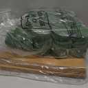 Reallnaive 18 Pack Mother's Day Gift 4 Cup Drink Carrier with Handle Floral Foam Set Kraft Coffee Carrier Holder Green Round Flower Foam Gift Cards for Teacher's Day Appreciation Party Favors