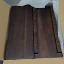 FANATU Wooden Two Step Stool, Heavy Duty 2-Step Ladder for Adults & Kids, Supports up to 450lbs for Kitchen, Bathroom or Bedside Use (Walnut Finish)