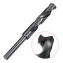 uxcell Reduced Shank Drill Bit 15.5mm Black Nitride Coated with 1/2 Inch Straight Shank, High Speed Steel HSS 9341 Twist Drill Bit for Stainless Steel Alloy Metal Plastic