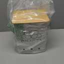 Gdfjiy Kitchen Vegetable Storage Tins Set of 2 for Potatoes, Onion, with wooden lid Garlic Bin Caddy, Long Shelf Life-white