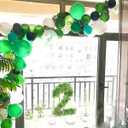 Dinosaur Party Balloons 100pcs 12 Inch White Fruit Light Green Dark Green Latex Balloons with Ribbon for Dinosaur Party Supplies Baby Shower Dino Jungle Jurassic Birthday Party Decorations