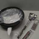 Carbon Steel Wok - Including Glass Cover and Silicone Spatula, 13-Inch Woks & Stir-Fry Pans for Induction, Electric, Gas Stoves