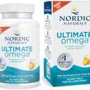 Nordic Naturals Ultimate Omega, Lemon Flavor - 90 Soft Gels - 1280 mg Omega-3 - High-Potency Omega-3 Fish Oil Supplement with EPA & DHA - Promotes Brain & Heart Health - Non-GMO - 45 Servings, EXP 07/2028