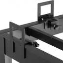 Adjustable Non Slip Mattress Gaskets for Metal Bed Frame, 6 Pcs Mattress Holder in Place Gripper, Anti-Slip Baffle Retainer Bar, Keep Mattress from Sliding, Black