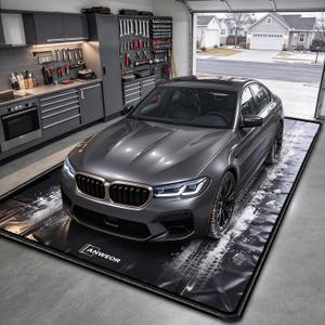 7'9" x 18' Garage Floor Mat 650 GSM Containment Mat for Under Car