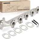 A-Premium Left Side [10Cyl 6.8L] Engine Exhaust Manifold Kit W/Gasket, Studs & Nuts Fit for Ford F-250 F-350 F-450 F-550 Super Duty 2000-2004, E-350 Club Wagon, Excursion, E-350 E-450 E-550 Super Duty