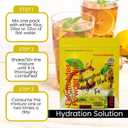 2 x PowderVitamin Electrolytes Powder Plus (20 Servings) Unsweetened Black Tea Electrolyte Powder Keto,SugarFree, Pink Himalayan Salt,1000mgPotassium,150mgCalcium,150mgMagnesium,Hydration Powder NO STEVIA