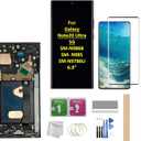 for Glaxy Note20 Ultra LCD Screen with Frame Replacement for Samsung Galaxy Note20 Ultra 5G SM-N986B SM-N985 SM-N986U 6.9" LCD Screen Display Touch Digitizer with Frame+Tool (Black)