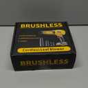 Cordless Leaf Blower for DeWALT 20V Battery,580000RPM Brushless Turbo Jet Blower with 3 Nozzles, Lightweight Handheld Blower for Patio, Lawn, Yard, Leaves, Dust, Garage & Snow Cleaning (No Battery) (Yellow)