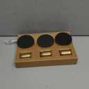 Candlestick Holders, Gold Metal Taper Candle Holders Set of 3, Handmade Heavy Base Brass Vintage Modern Decorative Table Centerpiece for Candlelight Dinner, Fireplace Mantel Wedding Housewarming Dcor