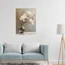 daktenn Floral Canvas Wall Art Bathroom Wall Art Pictures Wall Decor Home Decor Wall Decor for Bedroom Livingroom 24x32 Inches, 32L" x 24W"