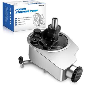 Power Steering Pump with Reservoir Fits for 1996-2014 Chevrolet GMC Cadillac Hummer Silverado Suburban 1500 Escalade Cheyenne Avalanche Sierra1500 Yukon Replaces 15076612,15234826, 20-8740