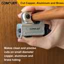 CONQUER Rapid Tubing Cutter 1/ 8-inch to 7/ 8-inch (3-22mm) Tube Cutter, Copper, Aluminum, Brass And Plastic Tubing Compact Cutter