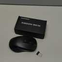 Wireless Mouse Ergonomic, Side Buttons Mouse, 2400 DPI, Silent and Anti Slip Roller Cordless Mice, 2.4Ghz with USB Receiver, 6 Buttons, Suitable for Laptop PC Chromebook and Windows 11/10/7  Black