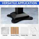 Handrails for Outdoor Steps, 1-2 Step Single Post Handrail, 38" H Rustproof Wrought Iron Stair Railing with Assembly Tool Kit for Concrete Steps, Wood Steps, Black