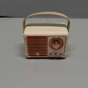 Retro Bluetooth Speaker, Portable Wireless Speaker with Crystal Clear Stereo Sound Rich Bass, Vintage Decor, Birthday Gifts for Women Teenage (Beige)