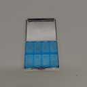 Silver Vintage Pill Box 7 Day Metal Pill Box with Mirror and 8 Compartments Cute Travel Pill Organizer for Purse,Compact Portable Pill Organizer (Cute Little Bear)