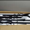 Hand Rails for Outdoor Steps, 3 Step Stair Handrail & Indoor Stair Railing Kit, Black Railings for Outdoor