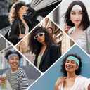 3 x Ztomine Headbands for Women, Non Slip Soft Cotton Hair Bands with Stretchy Cloth, Ideal for Yoga, Running, Outdoor Exercise, and Sports, 16 Pcs (style1)