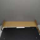 HOMIDEC Standing Desk, 32 Inch Portable Small Desk Adjustable Height, Rolling Home Office Desks with Wheels, Sit Stand Desk for Bedroom Walking Pad Home Office Small Space, Black