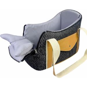 Dog Purse Carrier with Soft PillowsDog Tote Bag with Pockets and Secure Harness Clip,17 * 9.5 * 9inches for Small Dogs and Puppies,Outing,Travel,Vet