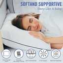 Vorouhals Hotel Collection Bed Pillows for Sleeping 4 Pack Standard Size Cooling Pillows Set of 4 for Back, Stomach or Side Sleepers, Super Soft Down Alternative Microfiber Filled Pillows