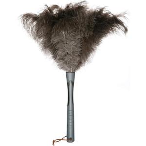 Ostrich Feather Duster, Big and Soft and Fluffy Microfiber Duster, 22 inch (Gray)