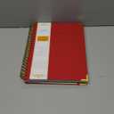 Spiral Notebook, College Ruled Notebook, 8.5" x 11", 300 Pages Hardcover Leather Notebook Journal for Women Men, A4 Large Lined Journal Notebooks for Work School, 24pcs Index Tabs, Thick Paper, Red