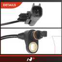 A-Premium Front Left/Right ABS Wheel Speed Sensor Compatible with Jeep Wrangler 2007-2017, Wrangler JK 2018, 3.6L 3.8L - Front Driver or Passenger Side, Replace# 68003281AC, 68003281AA