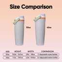 Owala FreeSip Sway Insulated Stainless Steel Water Bottle with Two-Way Spout, Built-In Straw and Bucket Handle, Made for Travel, School, and Sports, 30oz, BPA Free, Leak Proof, Beach House