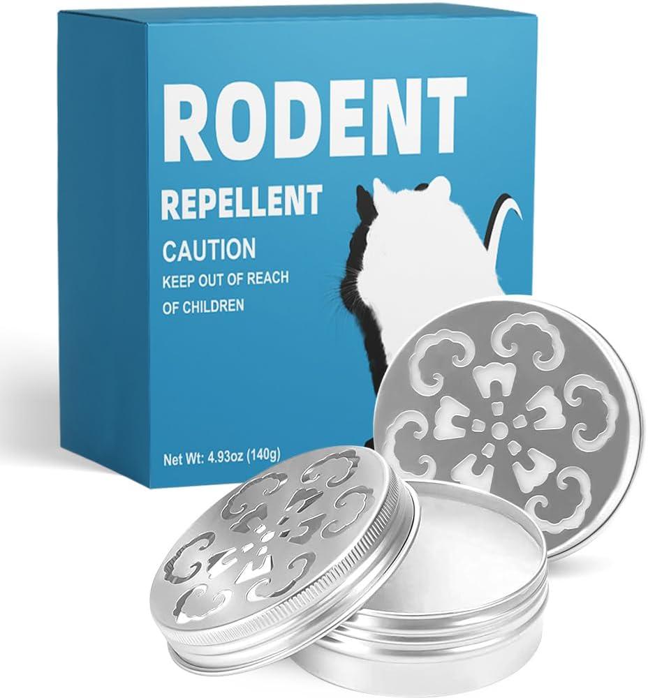 Rodent Repellent for Cars with Peppermint Oil, Mouse Repellent for Cars, Mice Repellent for Indoor Outdoor, Rodents Repellent for House, Rat Deterrent Outdoor -2P