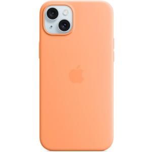 Apple iPhone 15 Plus Silicone Case with MagSafe - Orange Sorbet - MT173ZM/A
