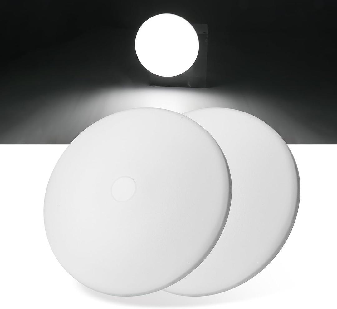 RV Light Interior 12V, 4.5Inch RV Ceiling Dome Light, RV LED Puck Light with ON/Off Switch, 500LM Camper Lights Fixture for RV Boat Camper Trailer (6500K Cool White, 2PCS)