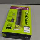 Norelco Philips OneBlade Pro 360 Face + Body, Electric Shaver, Beard Trimmer and Body Groomer, with 360 Blade Technology, 14-Length Precision Comb, Body Kit, Soft Pouch, Model QP6542/70 (Black/Lime Green)