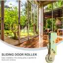 POPETPOP Sliding Door Tandem Roller Aluminum Alloy Sliding Door Rollers Replacement, 250lbs Load Capacity for Glass Patio Shower, Easy Installation