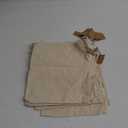 LEAFICO Multipurpose Eco Cloth Bags - Large 10x12 Inch 12 Pcs - Cotton Produce Storage Sacks - Muslin Drawstring Pouches for Vegetables - Bread Bags - Linen Fabric Sachets