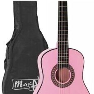 Music Alley MA-51 Classical Acoustic Guitar Kids and Junior Pink, Half Size
