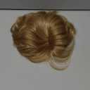 CROWN GUIDE Short Pixie Cut Hair Toppers for Women with Thinning Hair - Clip-In Synthetic Topper with Bangs, 7x7 Breathable Base - Daily Wear Topper for Senior Women & Short Hairstyles (Blonde)