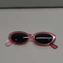 miyya Old Money Polarized Oval Sunglasses  2025 Edition, UV400 Protection, Feather-Light Fit & Trendy Colors (Rose/Black)