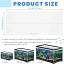 Sieral Aquarium Polycarbonate Canopy Set 29 x 11.38 x 0.12 Inch for 20/29/37 Gallon Without Center Brace Aquariums Cover Fish Tank Lid with a Hook Knife, Breathable Hole, Handle Clear