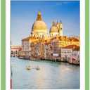 wyooxoo 18x24 Poster Frame Made Of Solid Wood Green Picture Frames Display Pictures 16x20 with Mat or 18x24 Without Mat Colorful Frame For Horizontal Vertical Wall Mounting