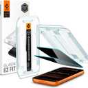 Spigen AluminaCore Tempered Glass Screen Protector [Glas.tR EZ Fit - Privacy] designed for iPhone 17 Pro Max | iPhone 16 Pro Max [2 Pack] 9H+ Hardness, Aluminum-Enhanced Durability