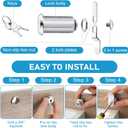 Kenning 24 Sets Cabinet Locks with Keys for Secure Drawer Mailbox RV Storage Box Replacement Lock, Zinc Alloy (1-3/8''Cylinder Length,1.1'' Max Panel Thickness)