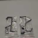 Guojanfon Christmas Stockings Holder Hanger,Metal Hooks for Hanging Christmas Stockings,Stocking Holders for Mantle for ChristmasDecorations (2 Black, 2)