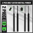 7-Piece Premium Roll Pin Starter Punch and Install Punch Set - 1/16, 5/64, 3/32, 1/8-inch